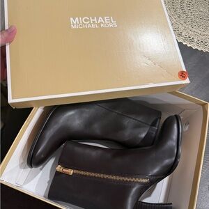 Michael Kors Maude Bootie in Chocolate Color